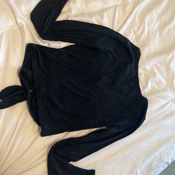 A&F button down/tie front sweater size S - Picture 2 of 4